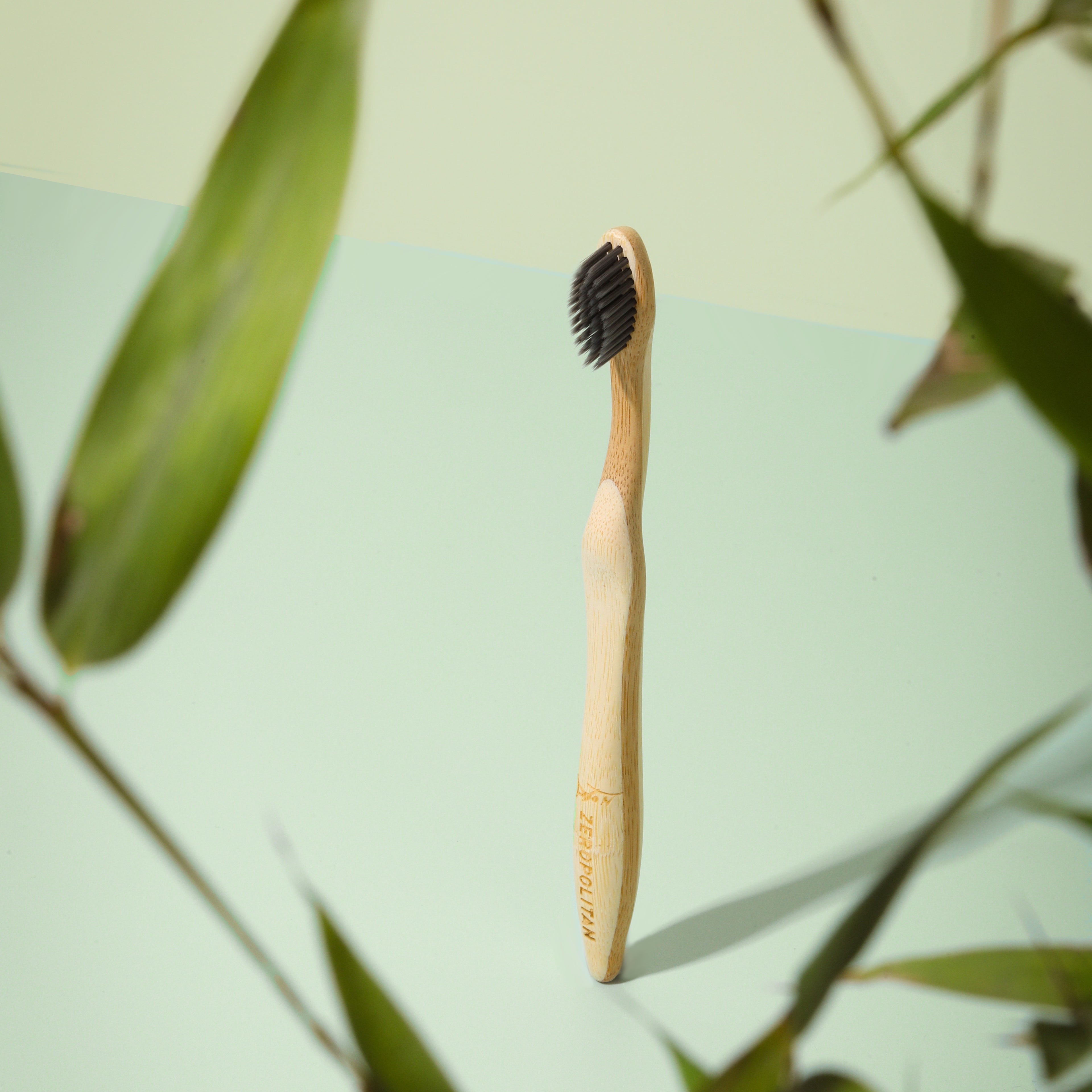 Bamboo Toothbrush with Charcoal Bristles